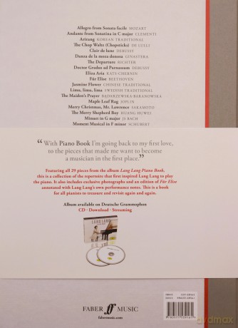 Lang Lang Piano Book: Hardcover Book [KSIĄŻKA]