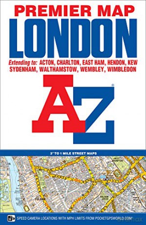London Premier Map (A-Z Premier Street Maps) [KSIĄŻKA]