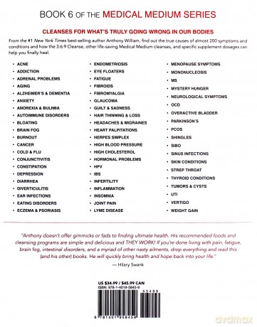 Medical Medium Cleanse to Heal: Healing Plans for Sufferers of Anxiety, Depression, Acne, Eczema, Lyme, Gut Problems, Brain Fog, Weight Issues, ... Fibroids, UTI, Endometriosis & Autoimmune - Anthony William [KSIĄŻKA]