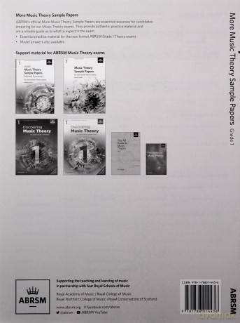 More Music Theory Sample Papers, ABRSM Grade 1 (Music Theory Papers (ABRSM)) [KSIĄŻKA]