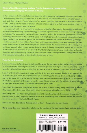 Narrative as Virtual Reality 2: Revisiting Immersion and Interactivity in Literature and Electronic Media (Parallax: Re-Visions of Culture and Society - Marie-Laure Ryan [KSIĄŻKA]