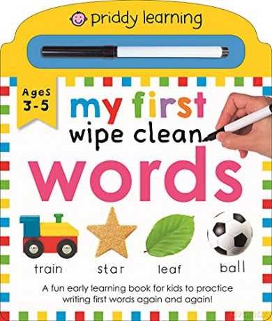 Priddy Learning: My First Wipe Clean Words: A Fun Early Learning Book: 1 - Roger Priddy [KSIĄŻKA]