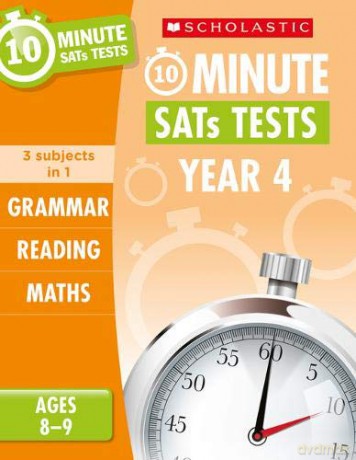 Quick test grammar, reading and maths activities for children ages 8-9 (Year 4). Perfect for Home Learning. (10 Minute SATs Tests) - Giles Clare [KSIĄŻKA]