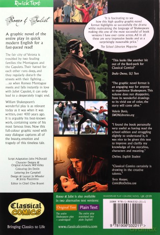 Romeo and Juliet The Graphic Novel: Quick Text (British English) [KSIĄŻKA]