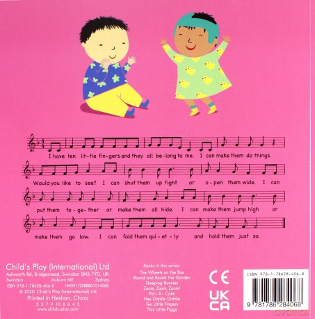 Ten Little Fingers (Baby Board Books) - Annie Kubler [KSIĄŻKA]