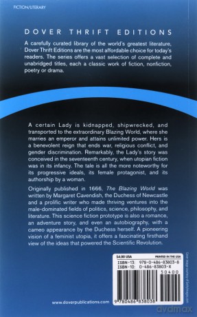 The Blazing World (Dover Thrift Editions) - Margaret Cavendish [KSIĄŻKA]