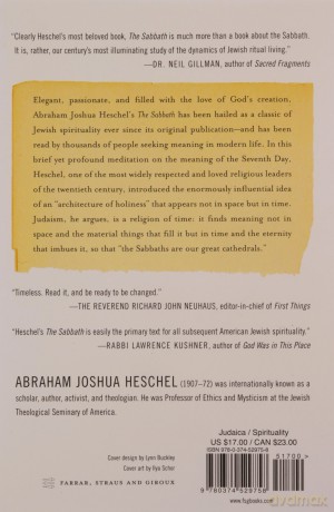The Sabbath (FSG Classics) - Abraham Jos Heschel [KSIĄŻKA]