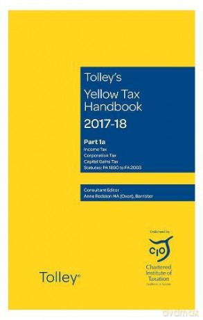 Tolley's Yellow Tax Handbook 2017-18 (6 Vol Set) - Anne Redston [KSIĄŻKA]