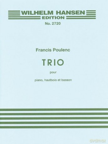 Trio Pour Hautbois, Basson Et Piano (Wilhelm Hanswn Edition Nr) - Francis Poulenc [KSIĄŻKA]