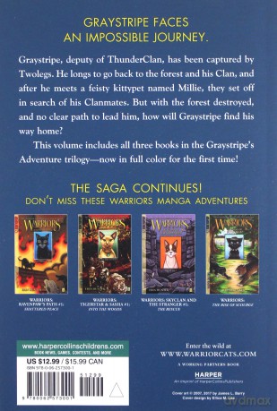 Warriors: Graystripe's Adventure: The Lost Warrior, Warrior's Refuge, Warrior's Return (Warriors Manga) - Erin Hunter [KSIĄŻKA]