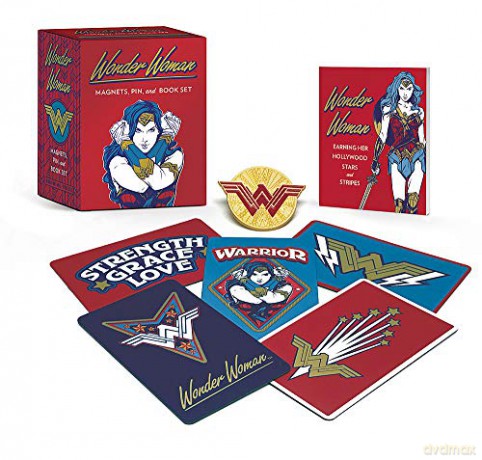 Wonder Woman: Magnets, Pin, and Book Set (Rp Minis) - Matthew K. Manning [KSIĄŻKA]