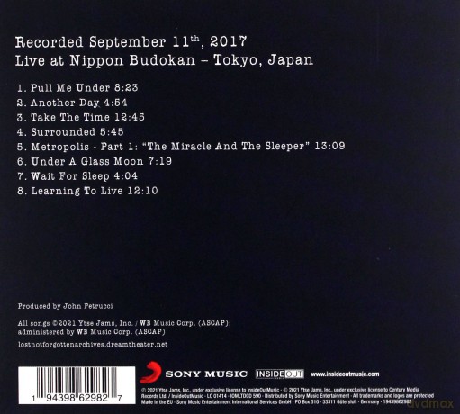 Dream Theater: Lost Not Forgotten Archives: Images and Words - Live in Japan, 2017 (digipack) [CD]