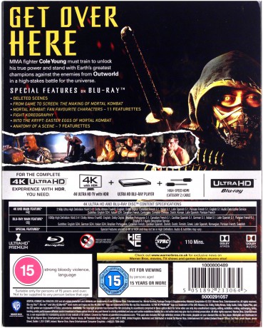 Mortal Kombat [Blu-Ray 4K]+[Blu-Ray]