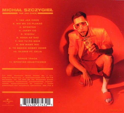 Michał Szczygieł: Tak Jak Chcę [CD]