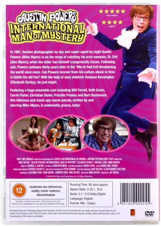 Austin Powers: International Man of Mystery (Austin Powers: Agent specjalnej troski) [DVD]