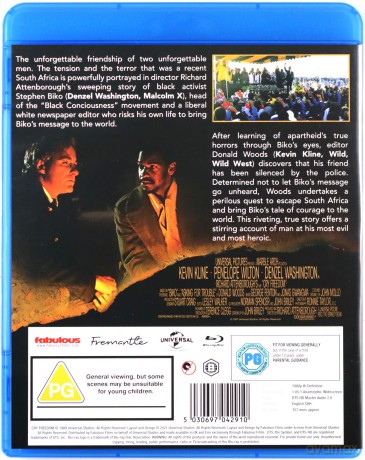 Cry Freedom (Krzyk o wolność) [Blu-Ray]