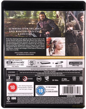 Gra o tron Sezon 1 [4xBlu-Ray 4K]