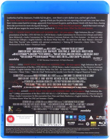 I Know What You Did Last Summer Trilogy (Koszmar minionego lata) [3xBlu-Ray]