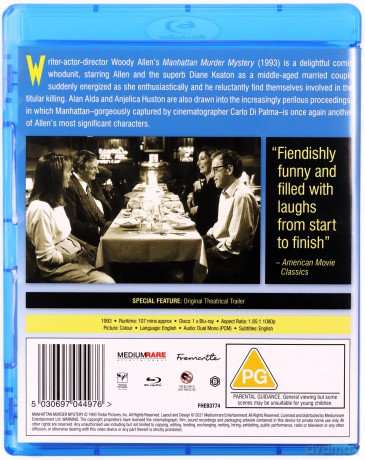 Manhattan Murder Mystery (Tajemnica morderstwa na Manhattanie) [Blu-Ray]