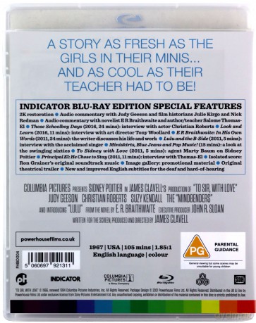 To Sir, With Love (Nauczyciel z przedmieścia) [Blu-Ray]