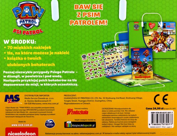 Psi Patrol. Kocham naklejać cz.2 [KSIĄŻKA]