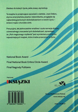 Rok magicznego myślenia - Joan Didion [KSIĄŻKA]