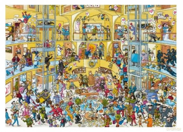 HEYE 1000 el. Dzień jak co dzień w hotelu, Schone [PUZZLE]