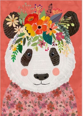 HEYE 1000 el. Floral Friends, Panda, Mia Charro [PUZZLE]