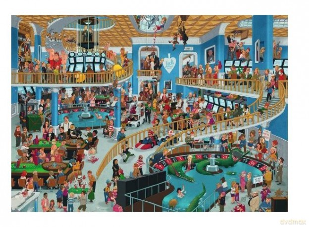 HEYE 1000 el. Szalony Chaos w kasynie, Oesterle [PUZZLE]