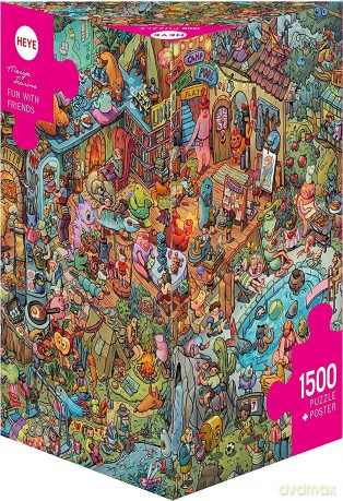 HEYE 1500 el. Zabawa z przyjaciółmi, Tiurina [PUZZLE]