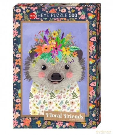 HEYE 500 el. Floral Friends, Jeż, Mia Charro [PUZZLE]