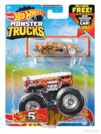 Pojazdy Monster Truck 2-pak Alarm czerwony
