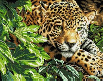 Diamentowa Mozaika Jaguar 40x50 cm