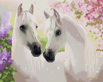 Diamentowa Mozaika Miłosna historia 40x50 cm