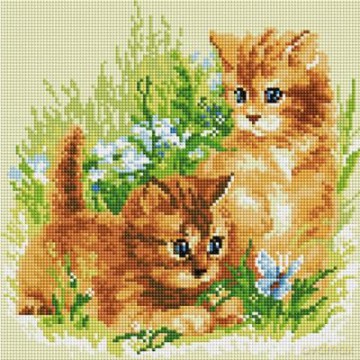 Diamentowa Mozaika Polowanie na motyle 30x30 cm