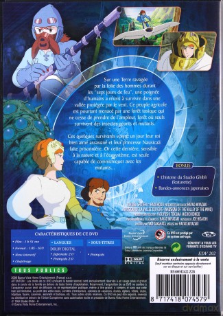 Nausicaa of the Valley of the Wind (Nausicaa z Doliny Wiatru) [DVD]