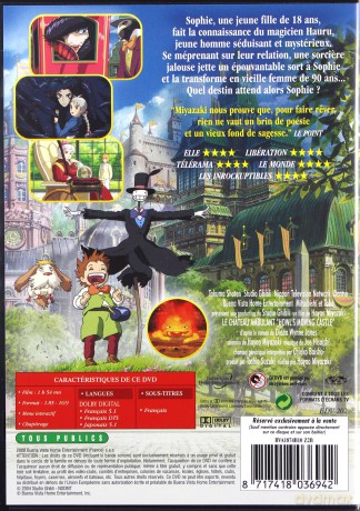 Howl's Moving Castle (Ruchomy zamek Hauru) [DVD]