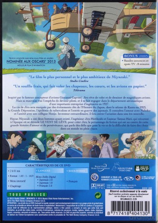 The Wind Rises (Zrywa się wiatr) [DVD]