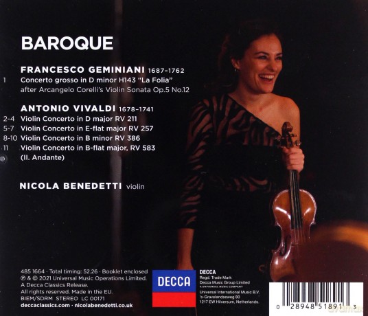 Nicola Benedetti: Baroque [CD]