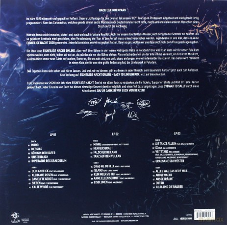 Subway To Sally: Eisheilige Nacht - Back To Lindenpark [3xWinyl]+[DVD]
