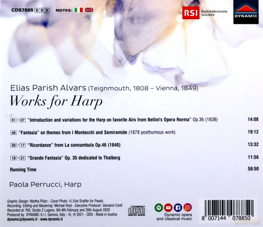 Paola Perrucci: Elias Parish Alvars: Works For Harp [CD]