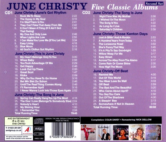 June Christy: Five Classic Albums [2CD]