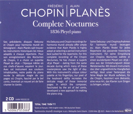 Chopin: Complete Nocturnes Planes [2CD]
