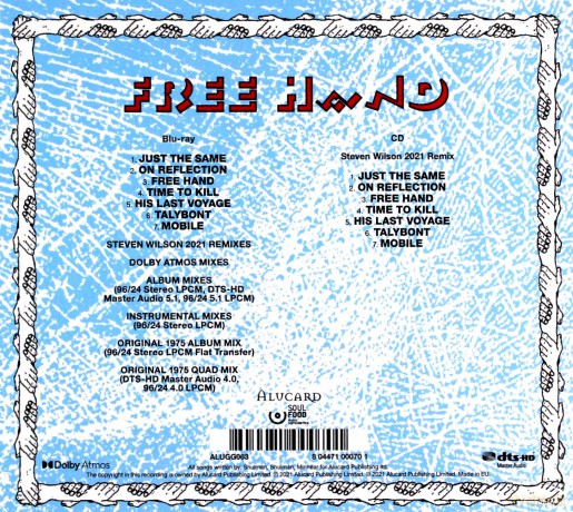 Gentle Giant: Free Hand [Blu-Ray]+[CD]