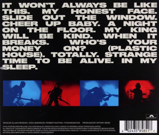 Inhaler: It Won't Always Be Like This [CD]