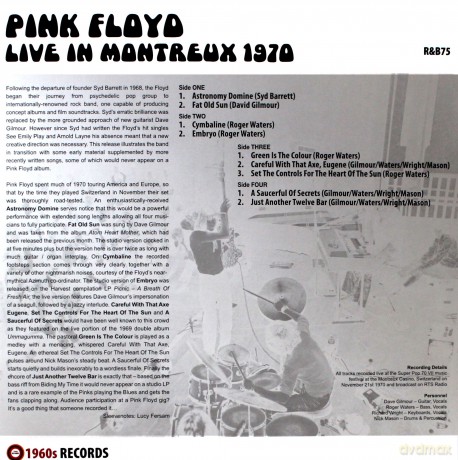 Pink Floyd: Live In Montreux 1970 [2xWinyl]