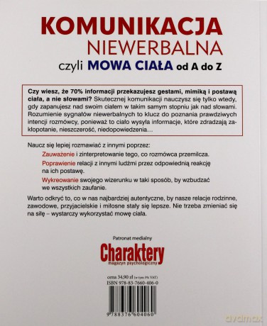Komunikacja Niewerbalna Czyli Mowa Ciała Od A Do Z (miękka) - Martin Jean-Cloude [KSIĄŻKA]