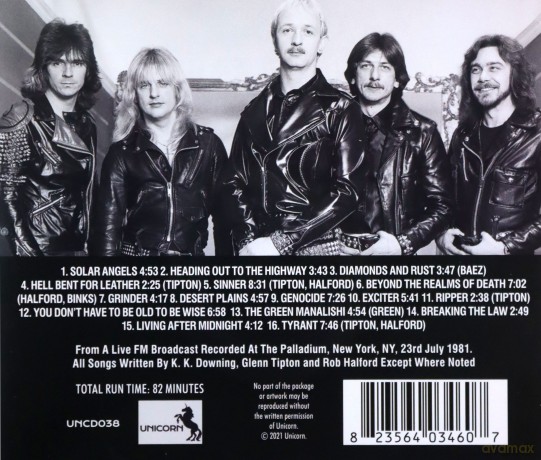 Judas Priest: New York After Midnight [CD]