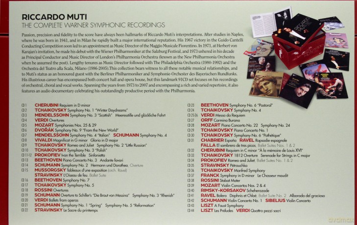 Muti, Riccardo: Riccardo Muti 80th Birthday: The Complete Warner Symphonic Recordings [91CD]