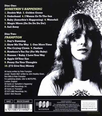 Peter Frampton: Somethin's Happening/Frampton [2CD]